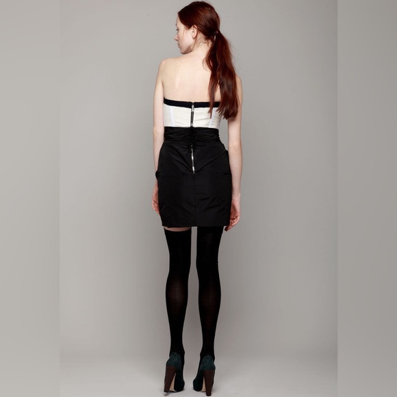 Carven Structured Top Taffeta Bustier Dress - Picture 4 of 17